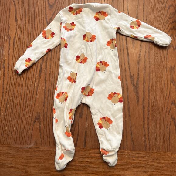 Old Navy Thanksgiving Turkey Outfit Size 6-9 Months Girls Boys Unisex Zip (4) - Picture 5 of 7